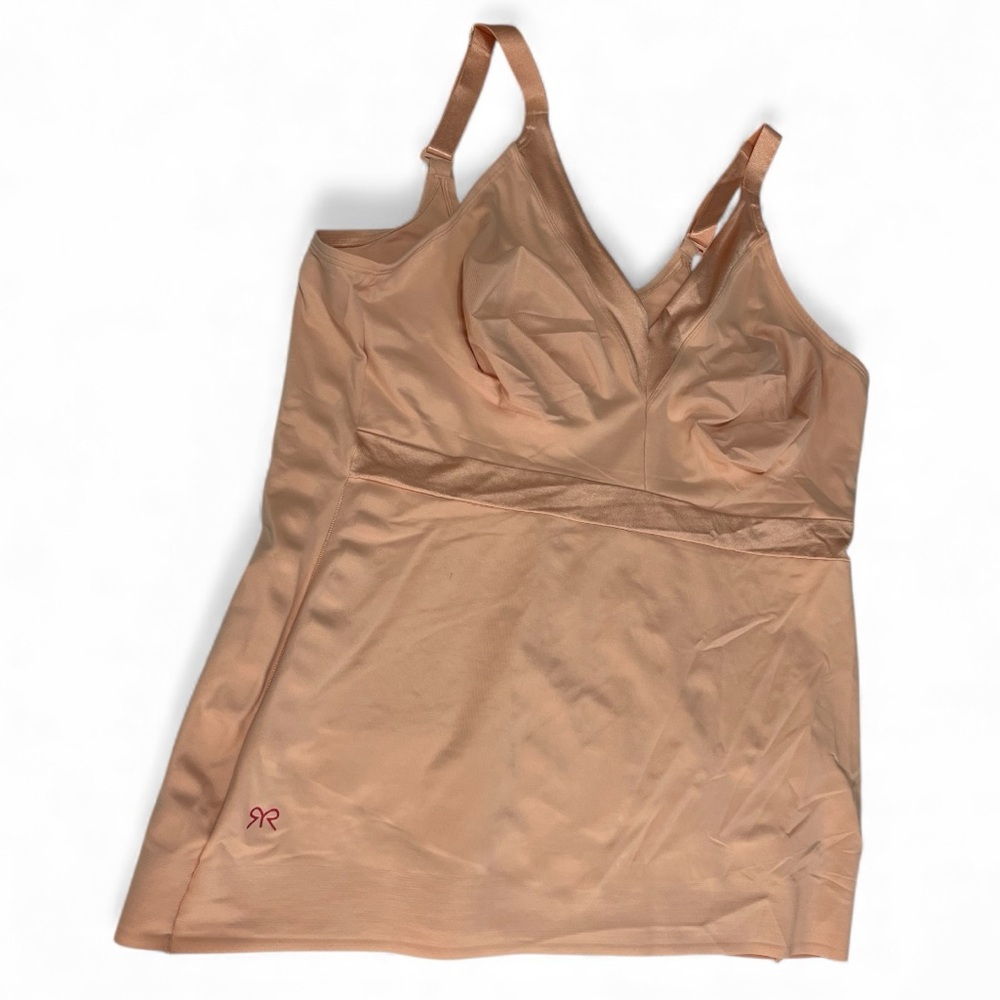 Ruby Ribbon Athena Cami Camisole  Shaping Top SZ 46 Shape Wear Tank 3061 Apricot